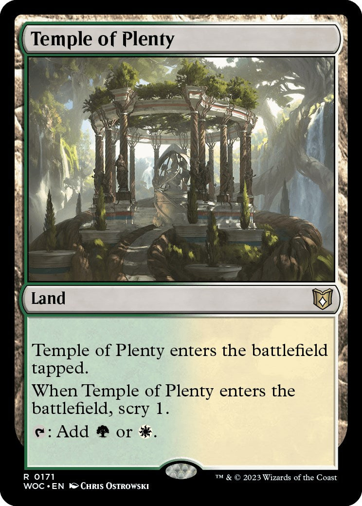 Temple of Plenty [Wilds of Eldraine Commander] | Exor Games Dartmouth