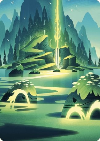 Leyline of Abundance Art Card [Wilds of Eldraine Art Series] | Exor Games Dartmouth