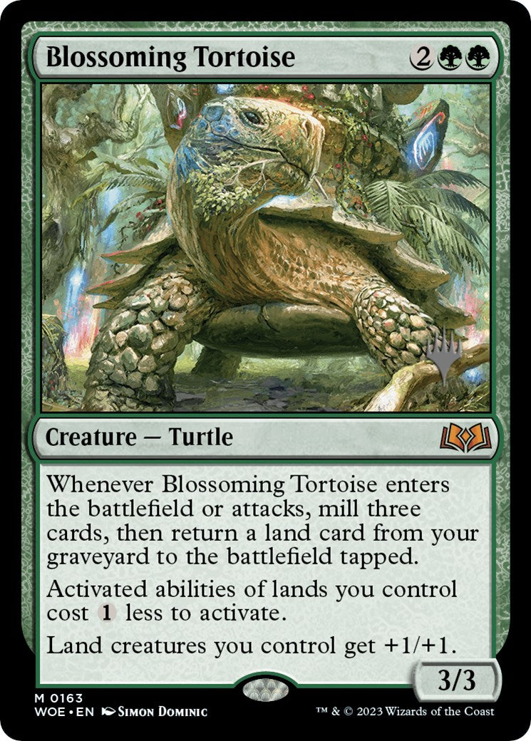 Blossoming Tortoise (Promo Pack) [Wilds of Eldraine Promos] | Exor Games Dartmouth