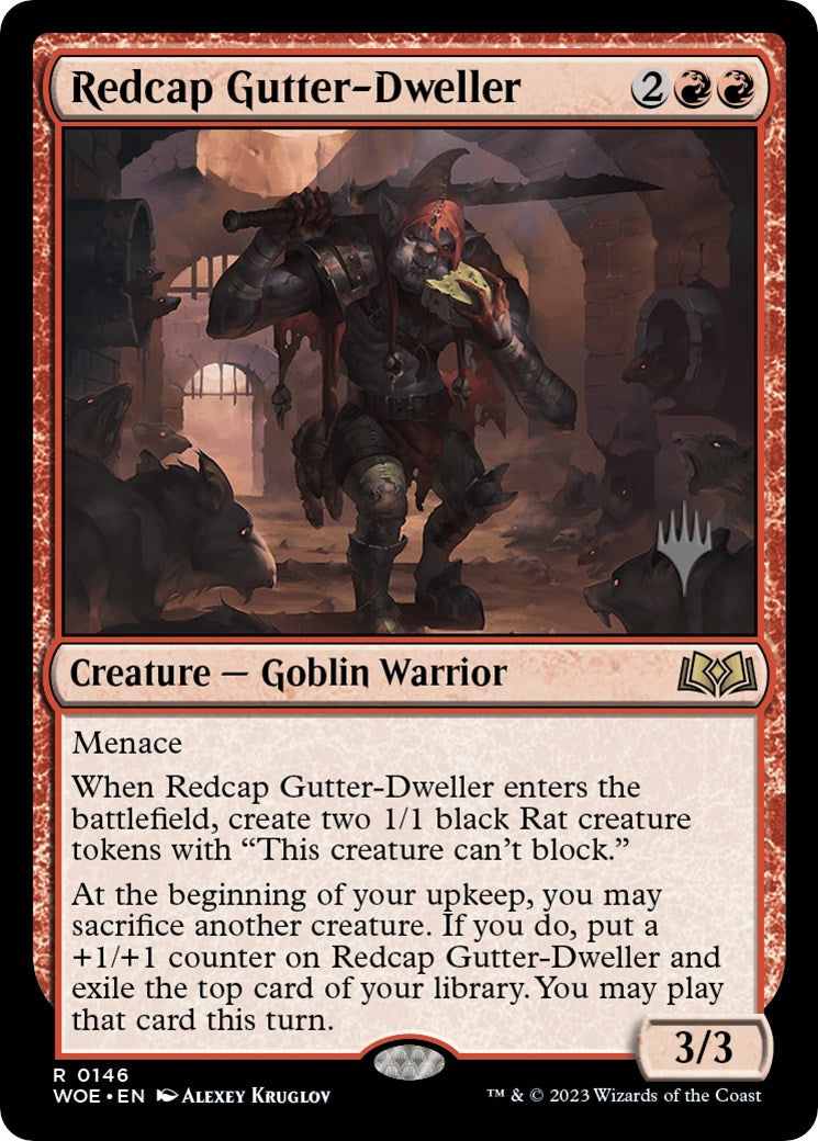 Redcap Gutter-Dweller (Promo Pack) [Wilds of Eldraine Promos] | Exor Games Dartmouth