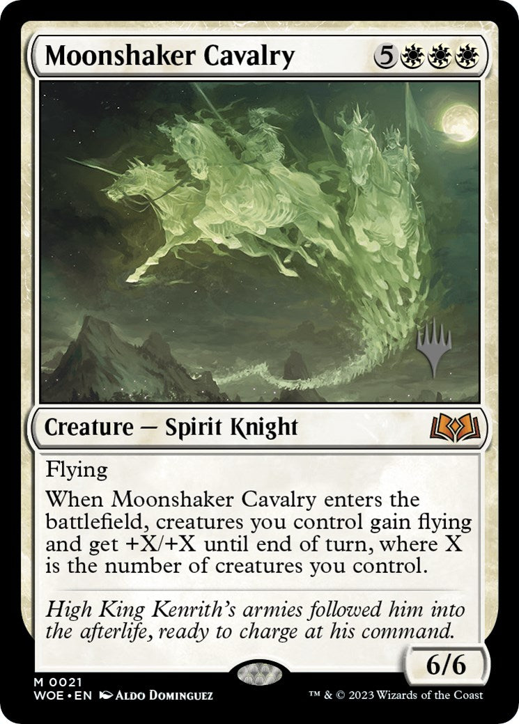 Moonshaker Cavalry (Promo Pack) [Wilds of Eldraine Promos] | Exor Games Dartmouth