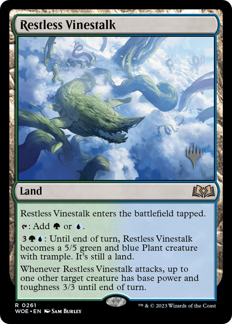 Restless Vinestalk (Promo Pack) [Wilds of Eldraine Promos] | Exor Games Dartmouth