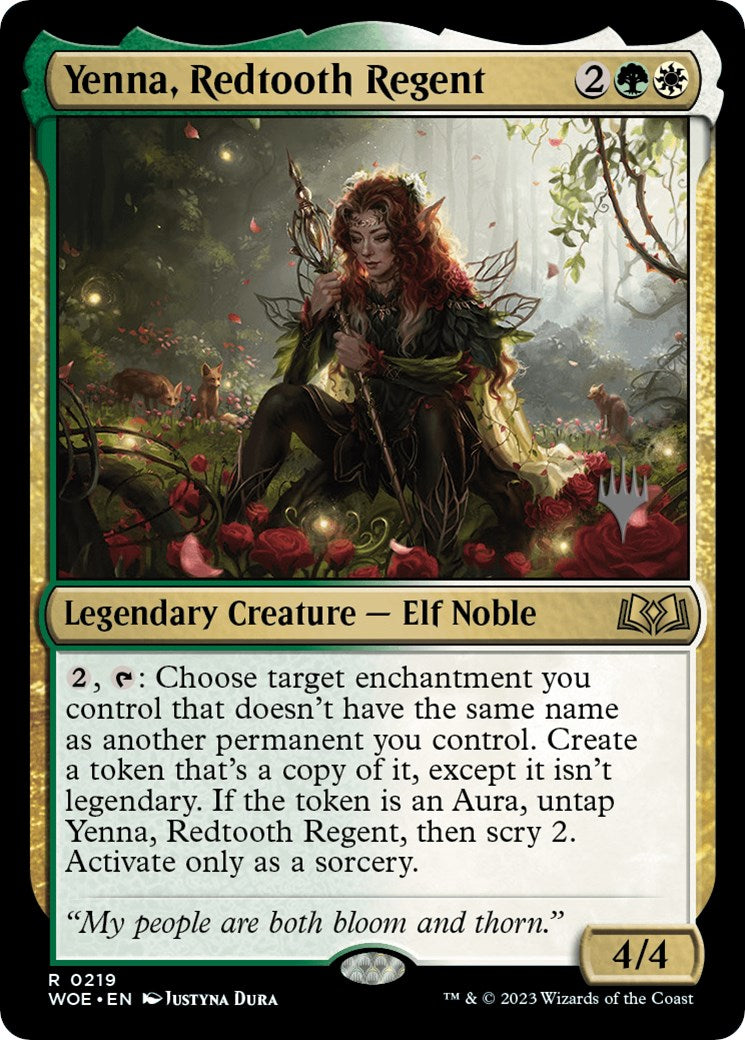 Yenna, Redtooth Regent (Promo Pack) [Wilds of Eldraine Promos] | Exor Games Dartmouth