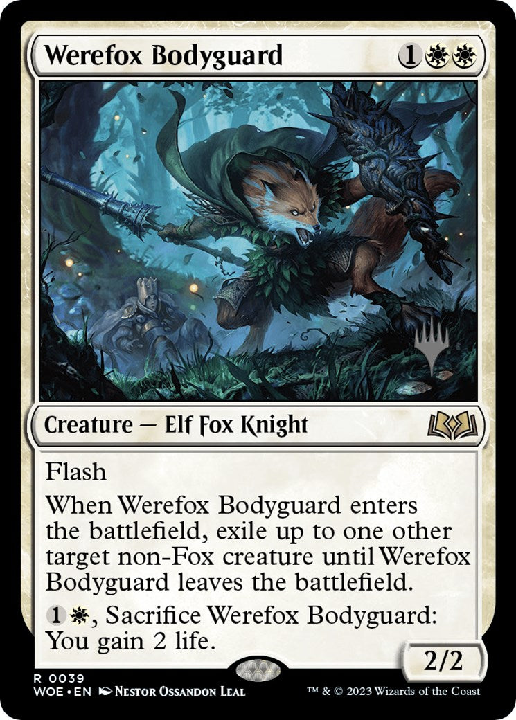 Werefox Bodyguard (Promo Pack) [Wilds of Eldraine Promos] | Exor Games Dartmouth