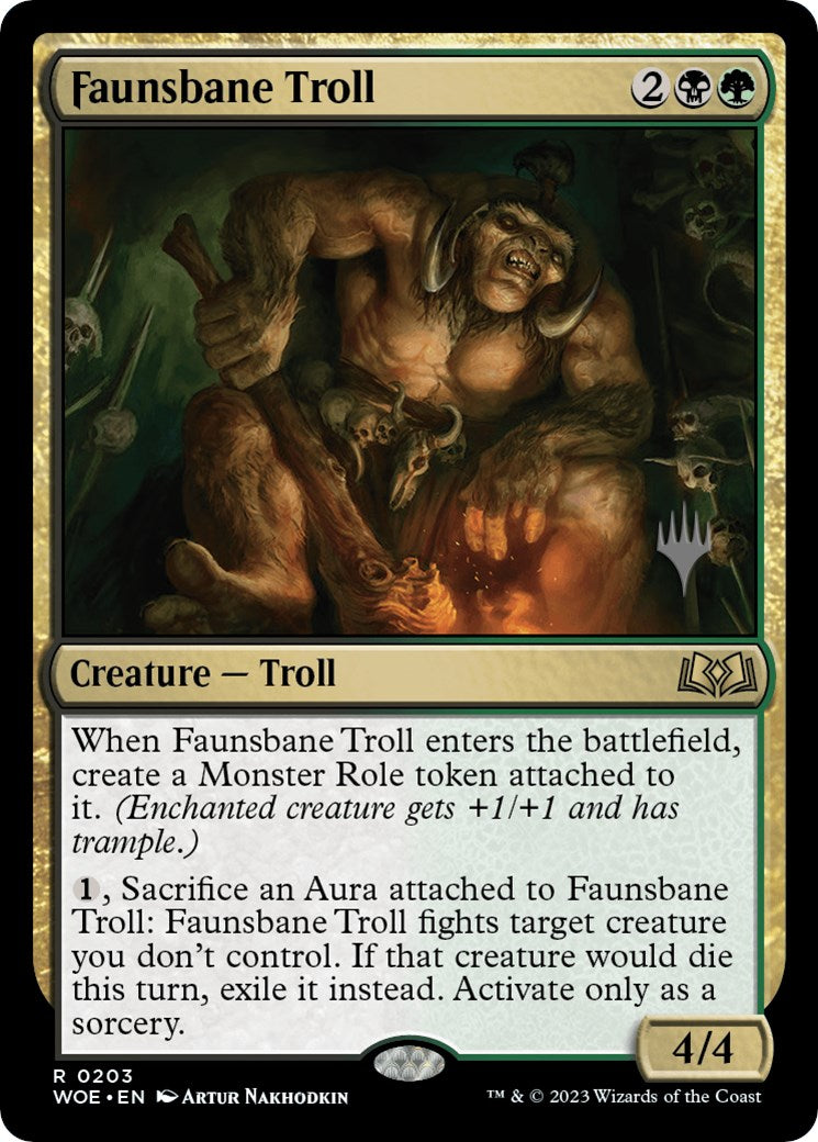 Faunsbane Troll (Promo Pack) [Wilds of Eldraine Promos] | Exor Games Dartmouth
