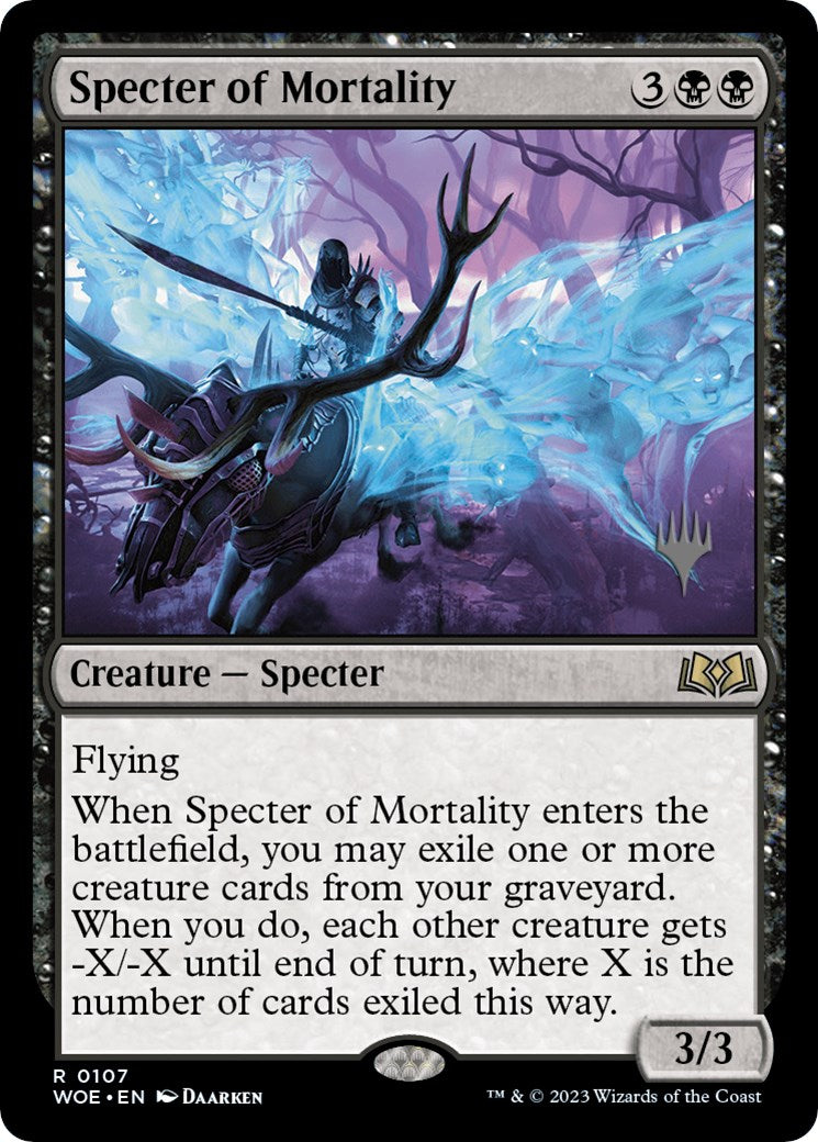 Specter of Mortality (Promo Pack) [Wilds of Eldraine Promos] | Exor Games Dartmouth