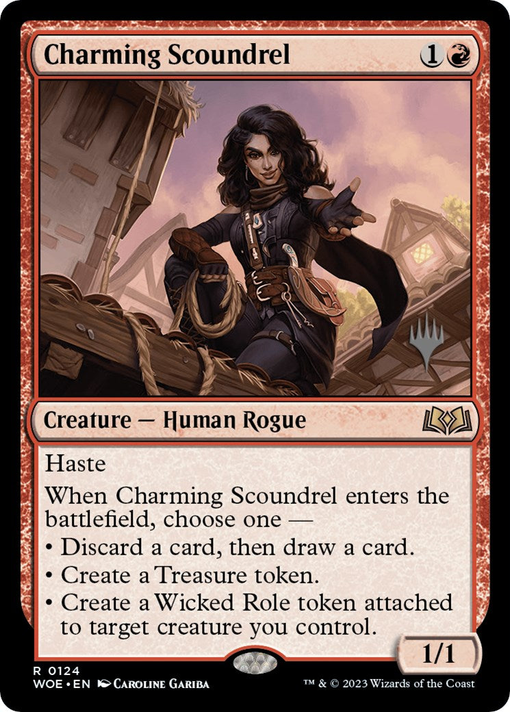 Charming Scoundrel (Promo Pack) [Wilds of Eldraine Promos] | Exor Games Dartmouth