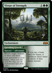 Virtue of Strength // Garenbrig Growth (Promo Pack) [Wilds of Eldraine Promos] | Exor Games Dartmouth