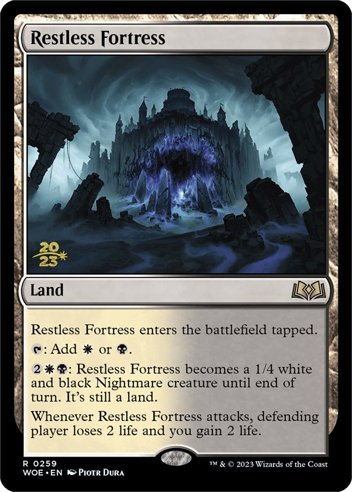Restless Fortress [Wilds of Eldraine Prerelease Promos] | Exor Games Dartmouth