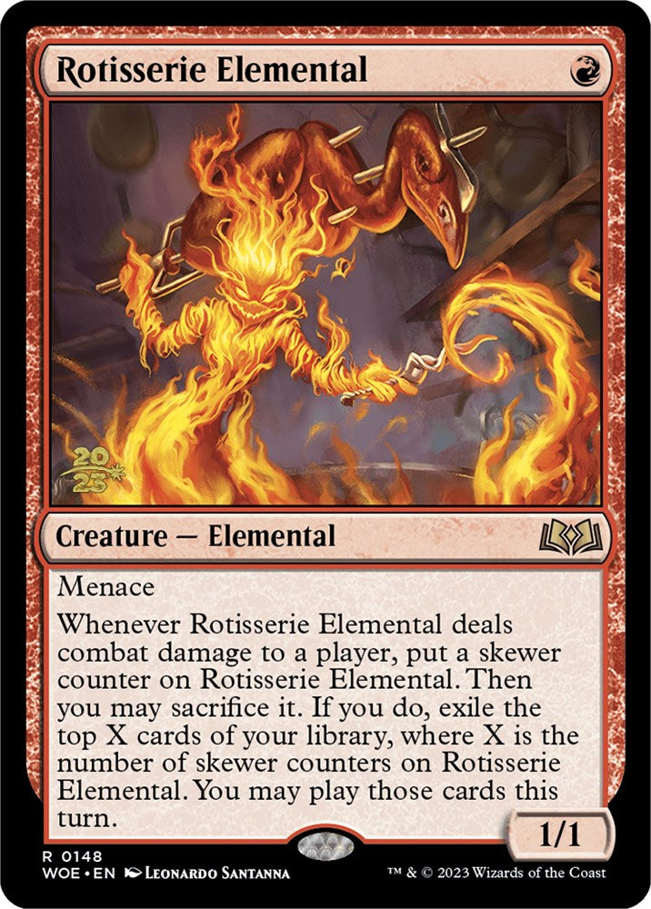 Rotisserie Elemental [Wilds of Eldraine Prerelease Promos] | Exor Games Dartmouth