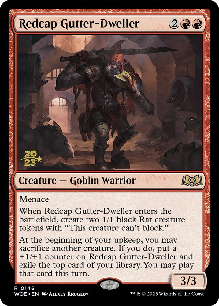 Redcap Gutter-Dweller [Wilds of Eldraine Prerelease Promos] | Exor Games Dartmouth
