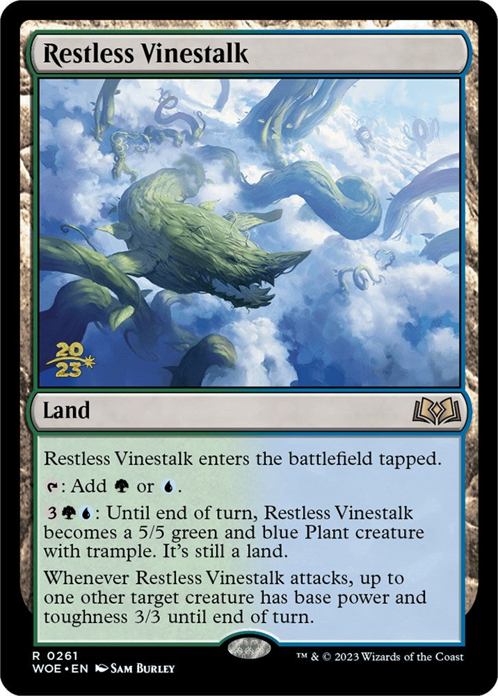 Restless Vinestalk [Wilds of Eldraine Prerelease Promos] | Exor Games Dartmouth