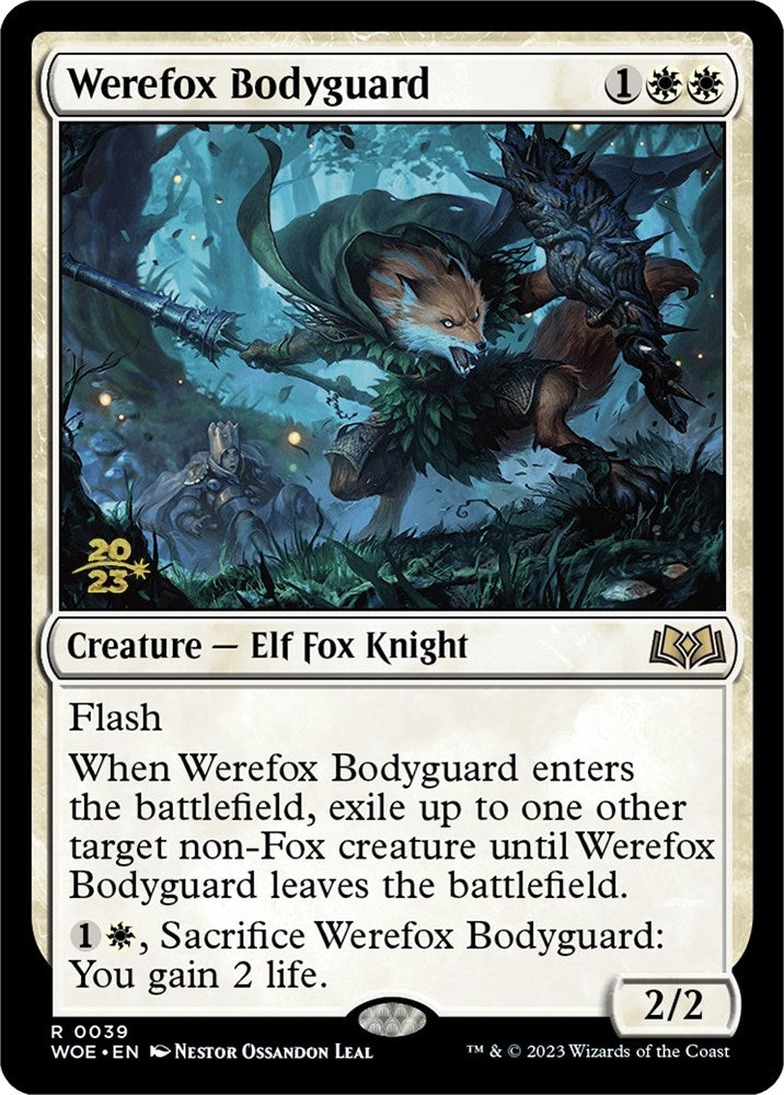 Werefox Bodyguard [Wilds of Eldraine Prerelease Promos] | Exor Games Dartmouth