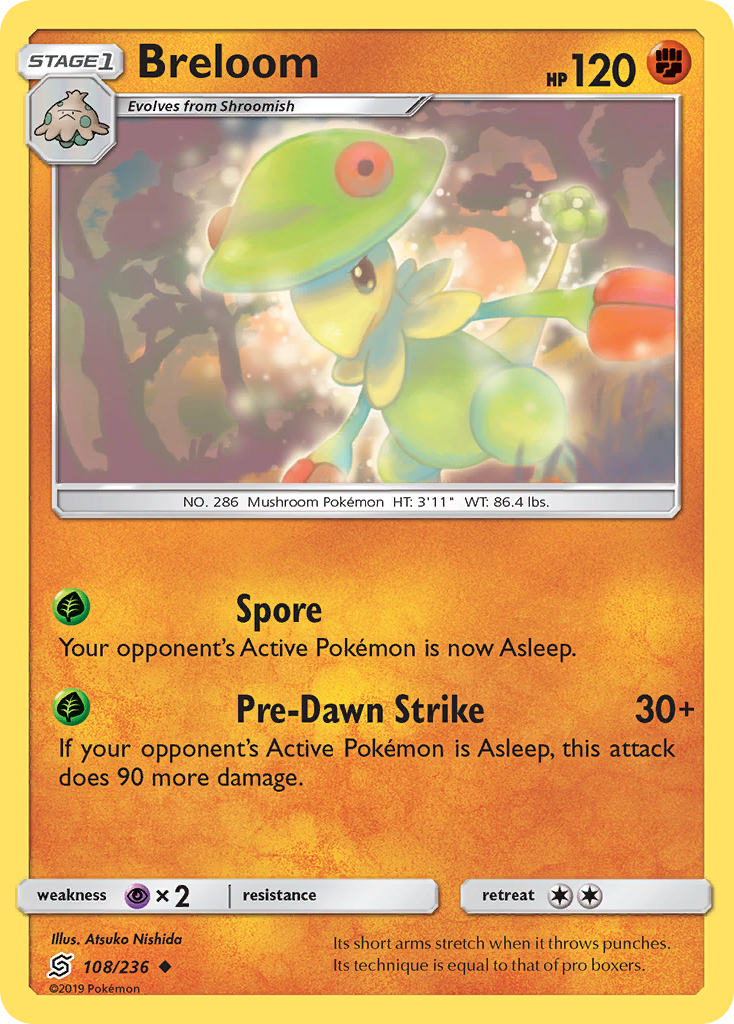 Breloom (108/236) [Sun & Moon: Unified Minds] | Exor Games Dartmouth