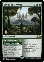 Virtue of Strength // Garenbrig Growth [Wilds of Eldraine Prerelease Promos] | Exor Games Dartmouth