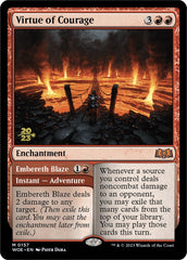 Virtue of Courage // Embereth Blaze [Wilds of Eldraine Prerelease Promos] | Exor Games Dartmouth