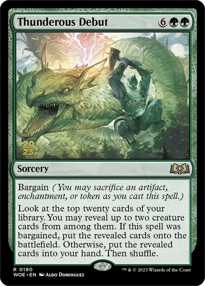 Thunderous Debut [Wilds of Eldraine Prerelease Promos] | Exor Games Dartmouth