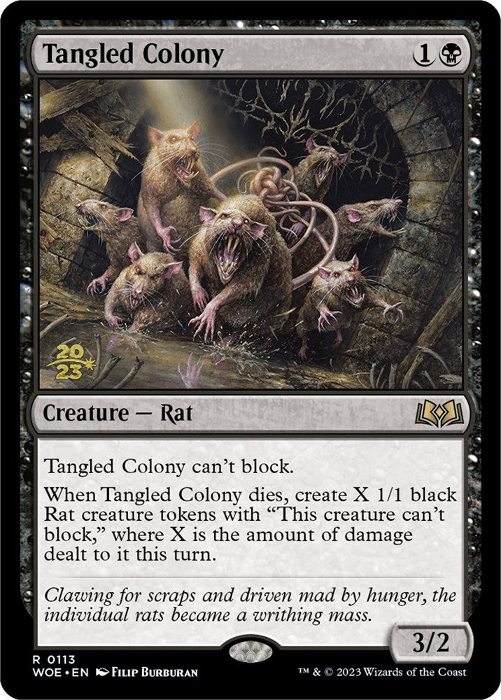 Tangled Colony [Wilds of Eldraine Prerelease Promos] | Exor Games Dartmouth