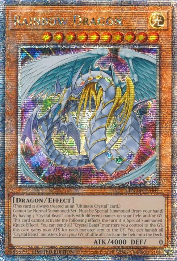 Rainbow Dragon [TN23-EN004] Quarter Century Secret Rare | Exor Games Dartmouth