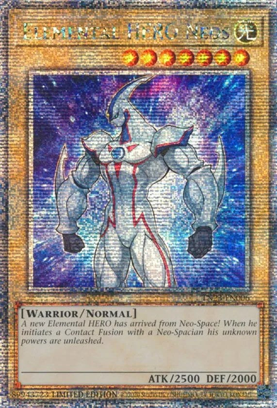 Elemental HERO Neos [TN23-EN006] Quarter Century Secret Rare | Exor Games Dartmouth