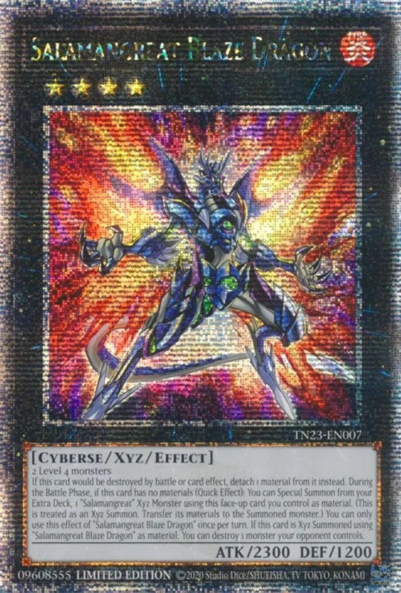 Salamangreat Blaze Dragon [TN23-EN007] Quarter Century Secret Rare | Exor Games Dartmouth