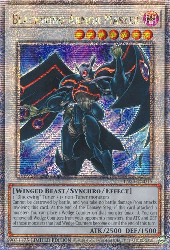 Blackwing Armor Master [TN23-EN015] Quarter Century Secret Rare | Exor Games Dartmouth