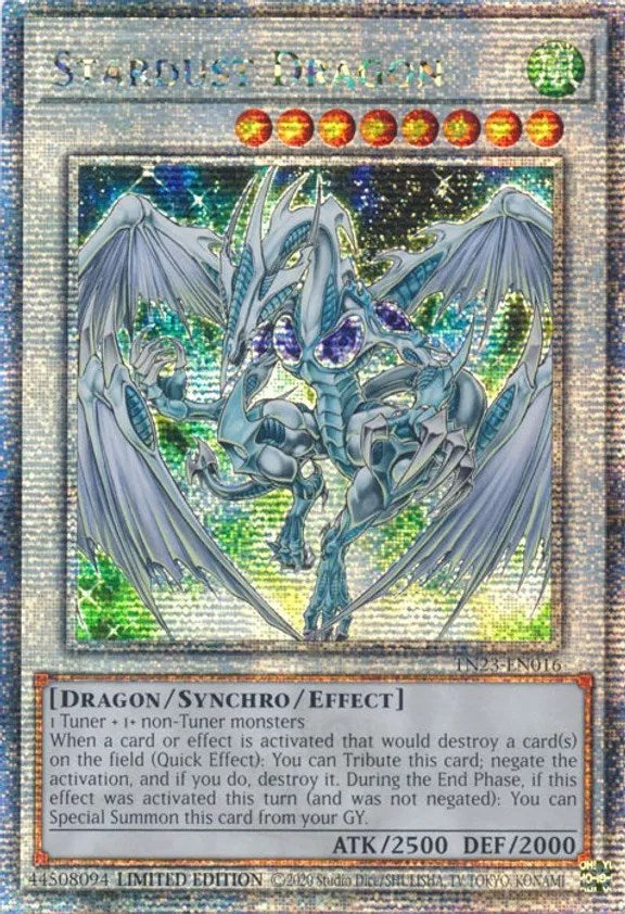 Stardust Dragon [TN23-EN016] Quarter Century Secret Rare | Exor Games Dartmouth