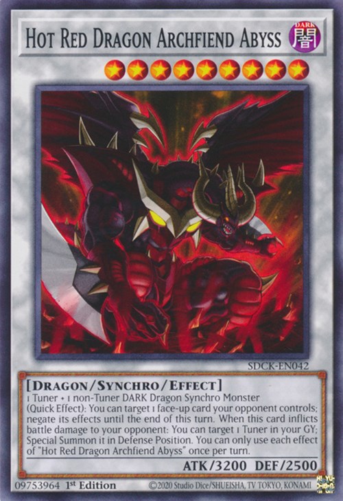 Hot Red Dragon Archfiend Abyss [SDCK-EN042] Common | Exor Games Dartmouth