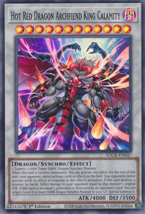 Hot Red Dragon Archfiend King Calamity [SDCK-EN047] Super Rare | Exor Games Dartmouth