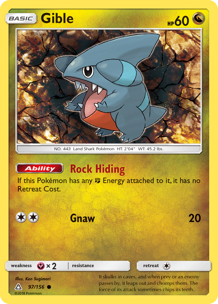 Gible (97/156) [Sun & Moon: Ultra Prism] | Exor Games Dartmouth