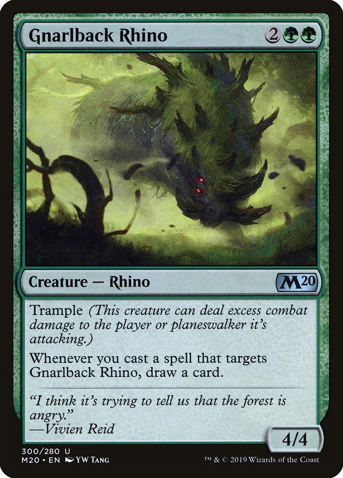 Gnarlback Rhino [Core Set 2020] | Exor Games Dartmouth