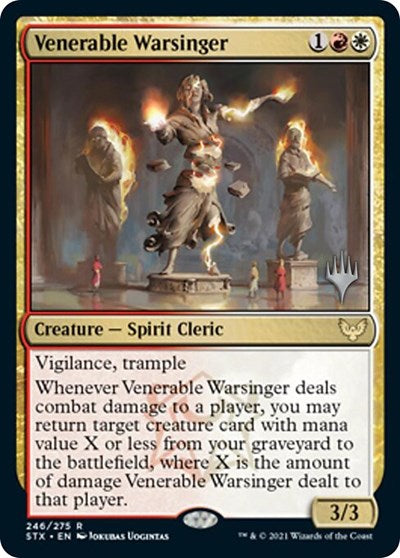 Venerable Warsinger (Promo Pack) [Strixhaven: School of Mages Promos] | Exor Games Dartmouth