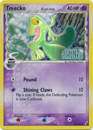 Treecko (68/100) (Delta Species) (Stamped) [EX: Crystal Guardians] | Exor Games Dartmouth