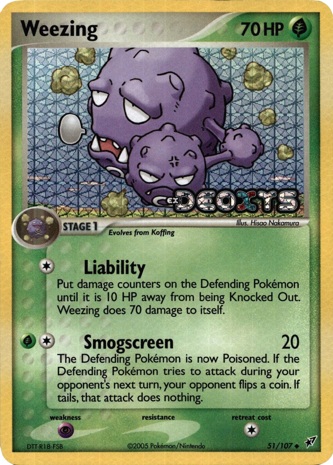 Weezing (51/107) (Stamped) [EX: Deoxys] | Exor Games Dartmouth