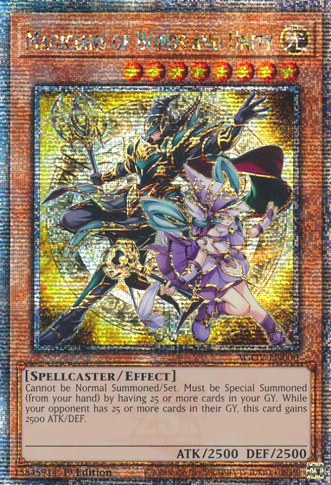 Magicians of Bonds and Unity (Quarter Century Secret Rare) [AGOV-EN000] Quarter Century Secret Rare | Exor Games Dartmouth