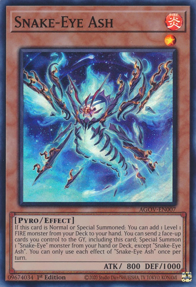 Snake-Eye Ash [AGOV-EN007] Super Rare | Exor Games Dartmouth