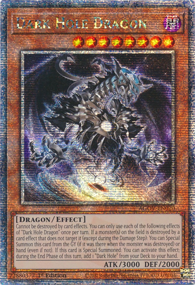 Dark Hole Dragon (Quarter Century Secret Rare) [AGOV-EN020] Quarter Century Secret Rare | Exor Games Dartmouth