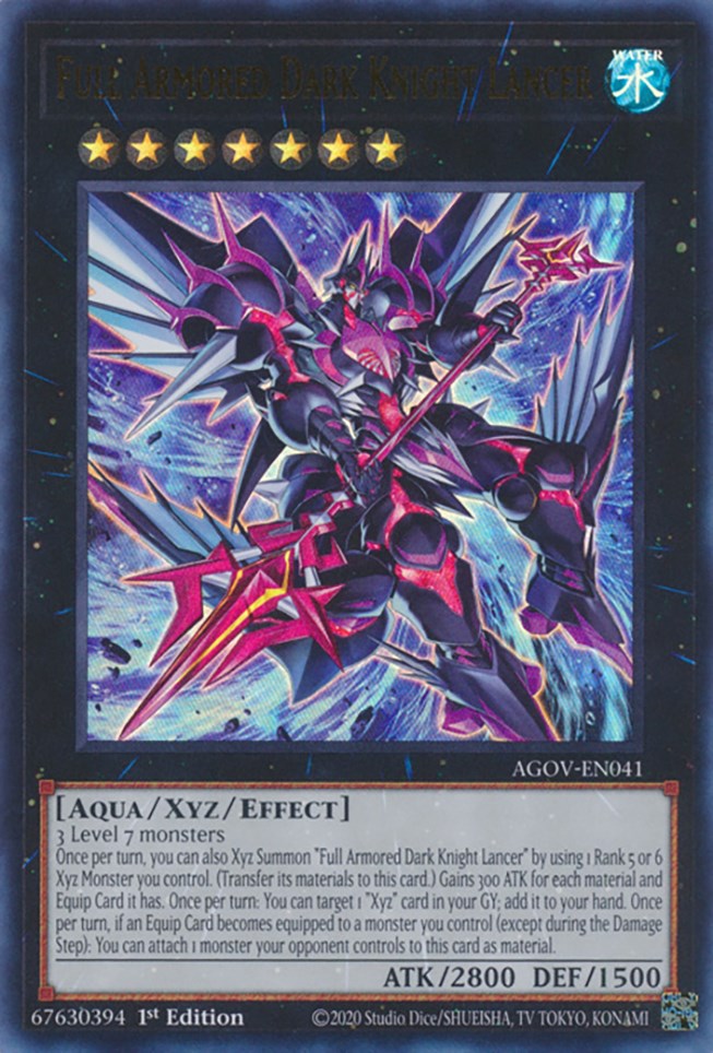 Full Armored Dark Knight Lancer [AGOV-EN041] Ultra Rare | Exor Games Dartmouth