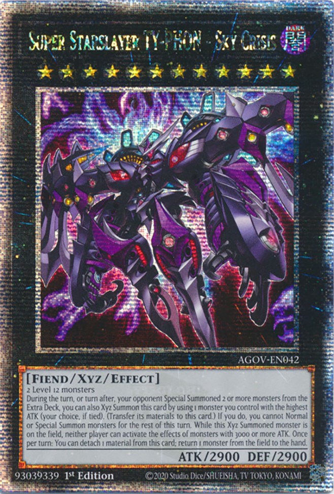 Super Starslayer TY-PHON - Sky Crisis (Quarter Century Secret Rare) [AGOV-EN042] Quarter Century Secret Rare | Exor Games Dartmouth