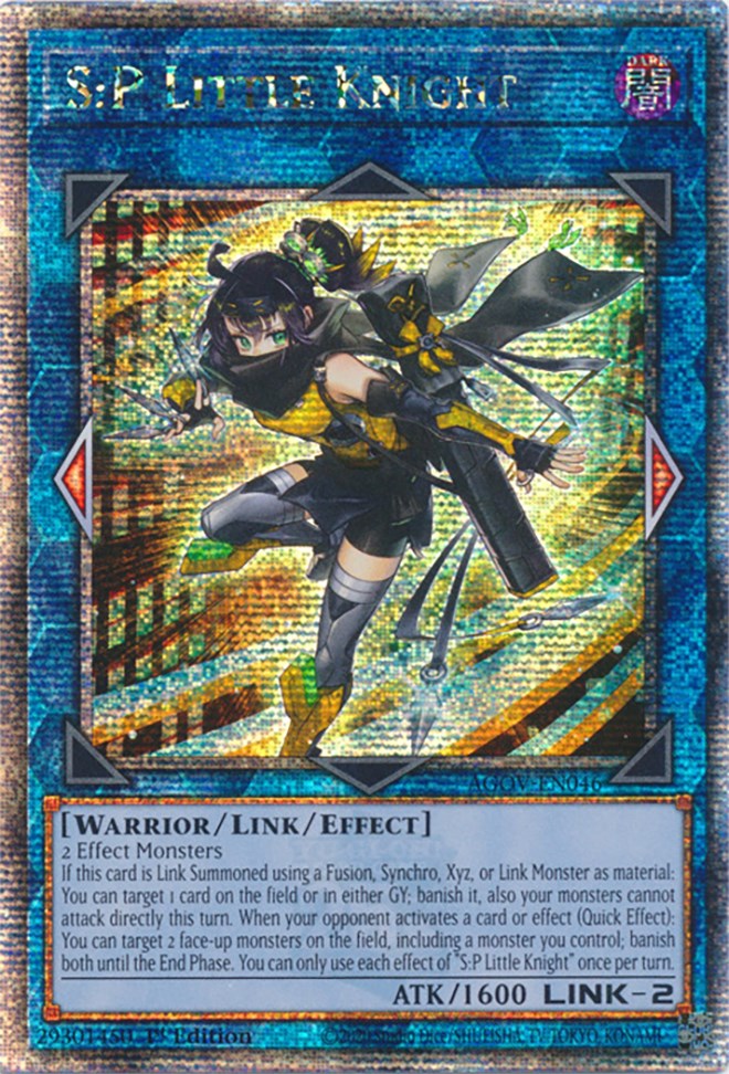 S:P Little Knight (Quarter Century Secret Rare) [AGOV-EN046] Quarter Century Secret Rare | Exor Games Dartmouth