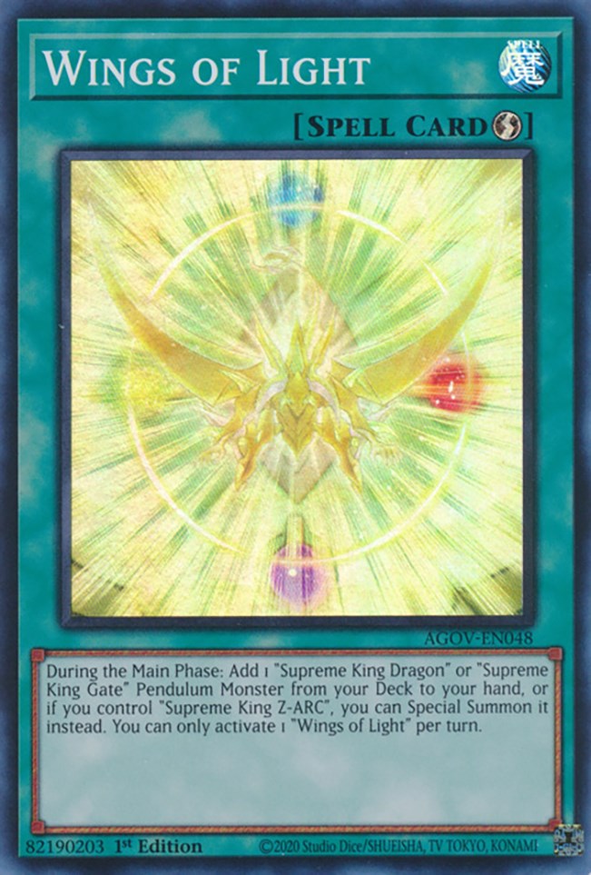 Wings of Light [AGOV-EN048] Super Rare | Exor Games Dartmouth