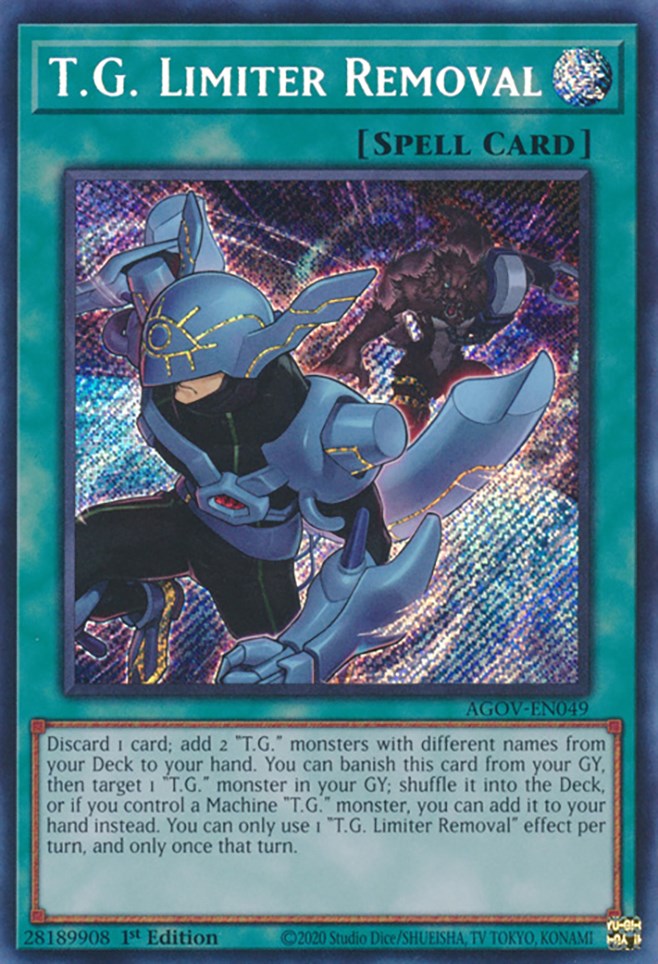 T.G. Limiter Removal [AGOV-EN049] Secret Rare | Exor Games Dartmouth