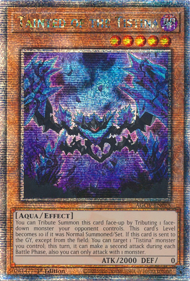 Tainted of the Tistina (Quarter Century Secret Rare) [AGOV-EN088] Quarter Century Secret Rare | Exor Games Dartmouth