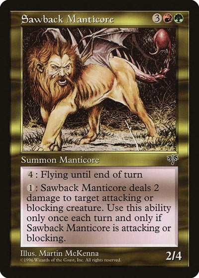 Sawback Manticore [Mirage] | Exor Games Dartmouth