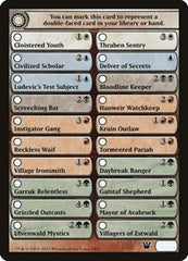 Checklist Card - Innistrad [Innistrad Tokens] | Exor Games Dartmouth