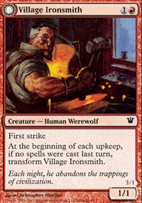 Village Ironsmith // Ironfang [Innistrad] | Exor Games Dartmouth