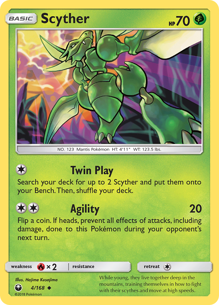 Scyther (4/168) [Sun & Moon: Celestial Storm] | Exor Games Dartmouth