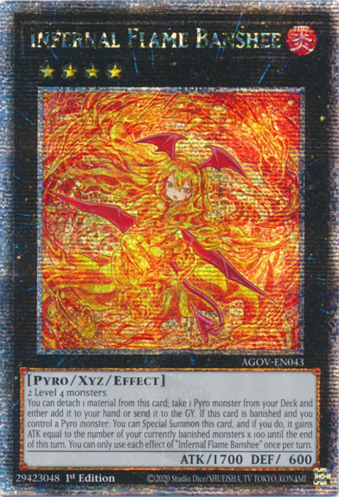 Infernal Flame Banshee (Quarter Century Secret Rare) [AGOV-EN043] Quarter Century Secret Rare | Exor Games Dartmouth