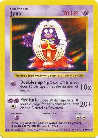 Jynx (31/102) [Base Set Shadowless Unlimited] | Exor Games Dartmouth