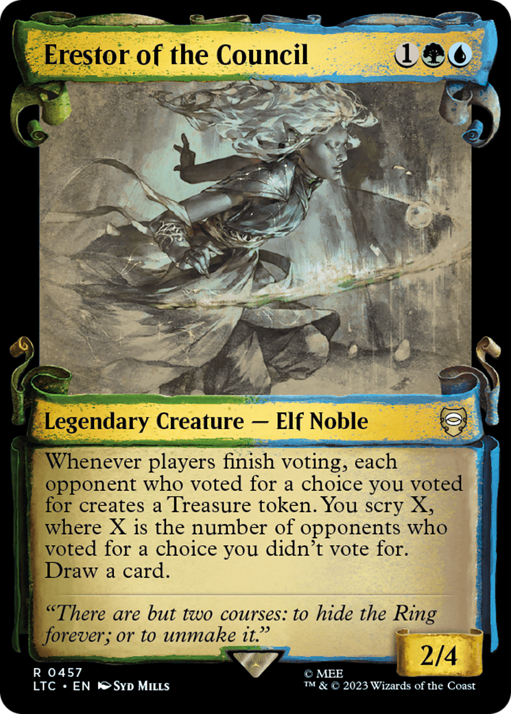 Erestor of the Council [The Lord of the Rings: Tales of Middle-Earth Commander Showcase Scrolls] | Exor Games Dartmouth